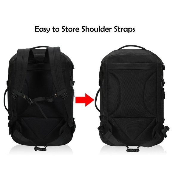 Navy BLUE Hynes Eagle 45L Travel Flight Approved Carry on Backpack - Picture 6 of 6